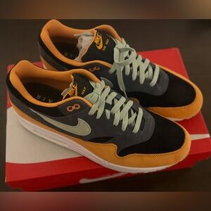 Nike Air Max 1 Ugly Duckling  - Black, Orange, and Gray